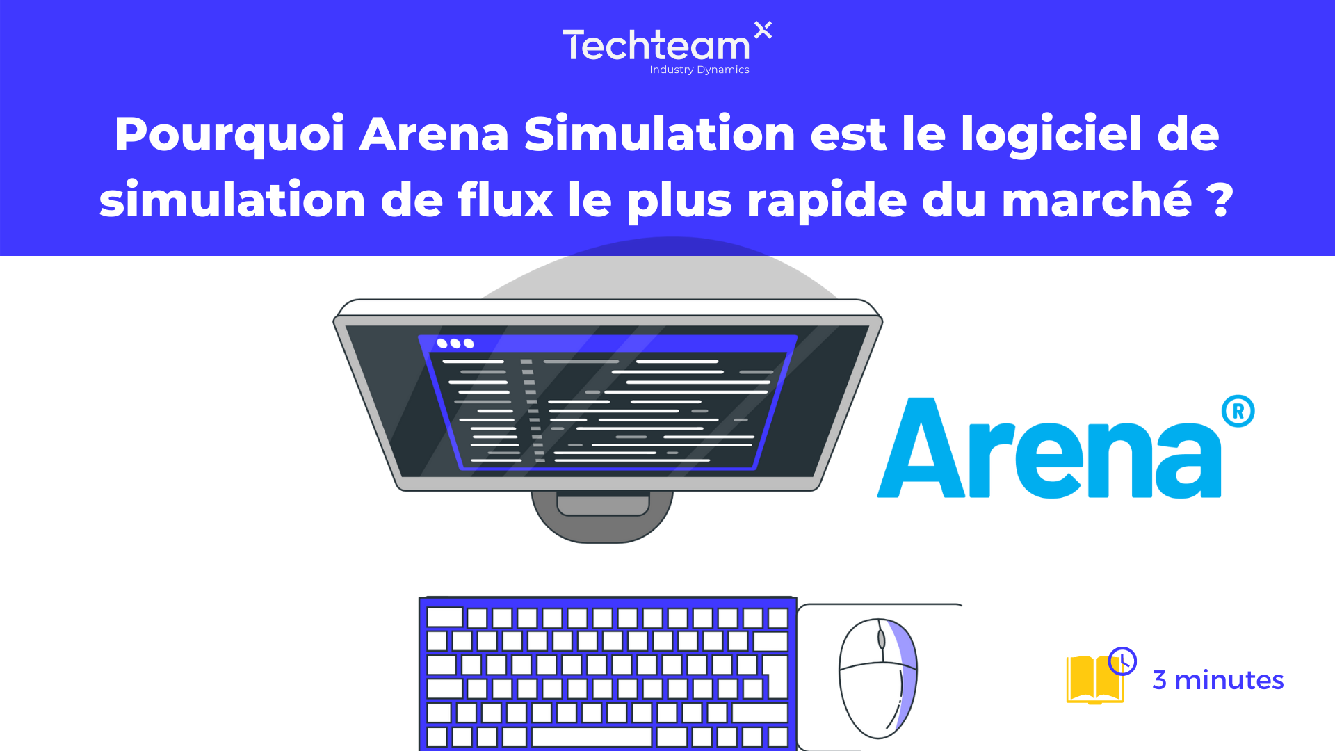 Vignette de blog - Pourquoi Arena Simulation est le logiciel de simulation de flux le plus rapide du marché ?