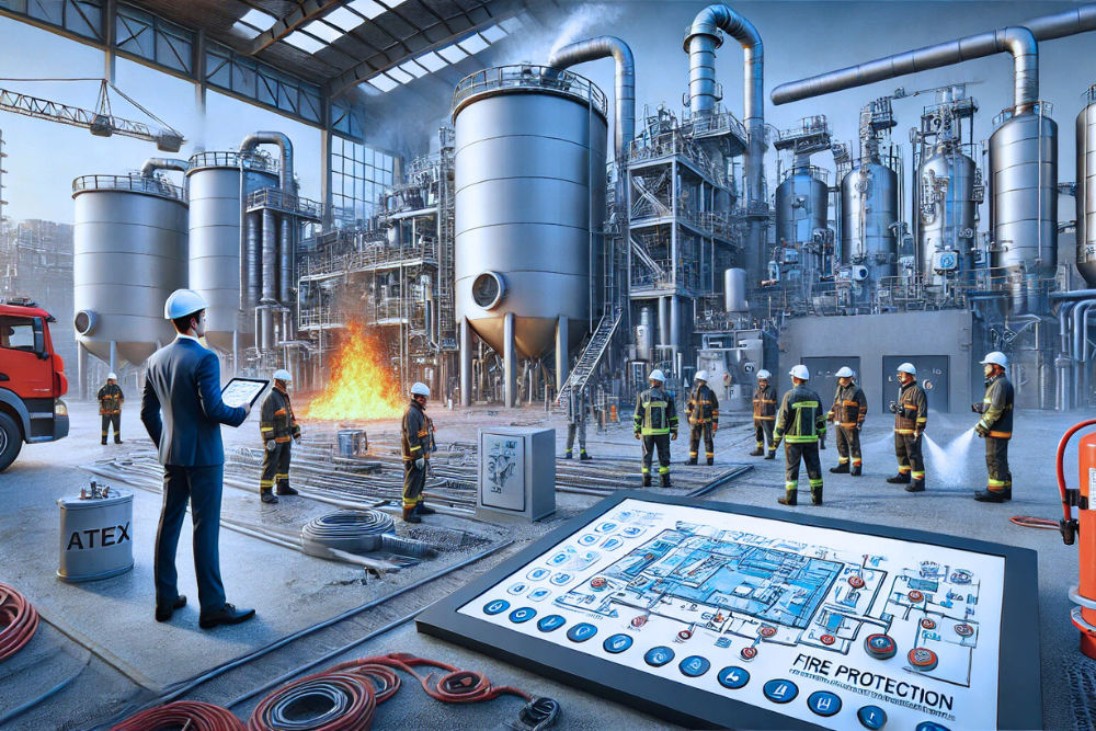 Sécurité incendie atelier de déchets industriels