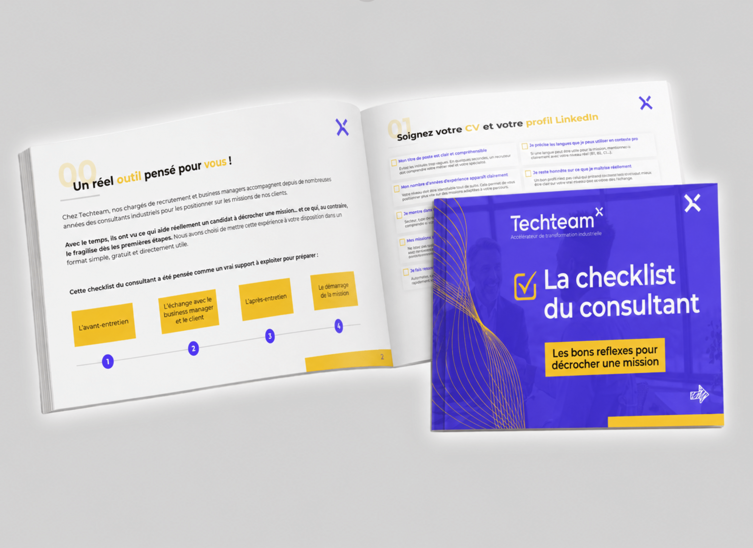 Mockup checklist du consultant industriel